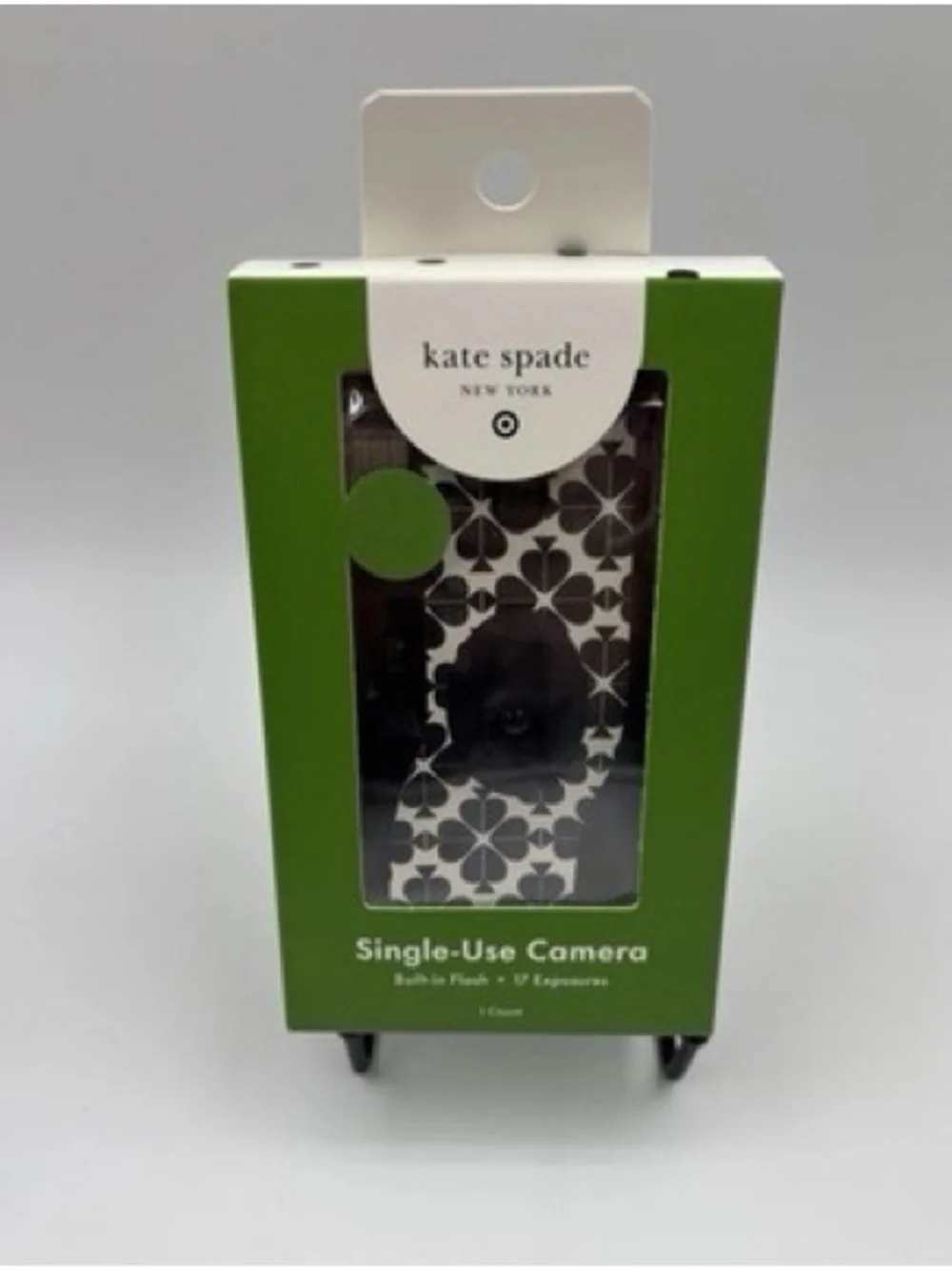 kate spade x target Black and White Spadeflower Single-Use Camera